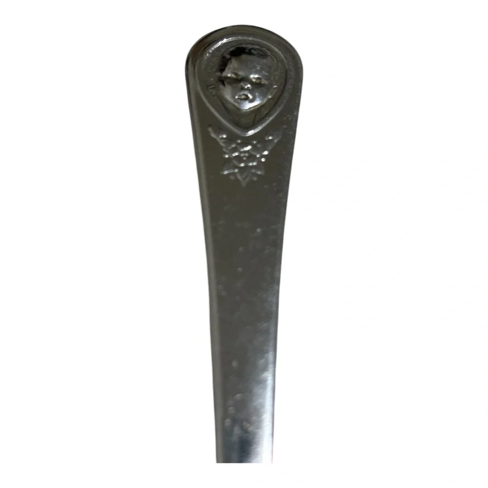 Oneida Stainless Gerber Baby Face Floral Baby Spoon 5.5